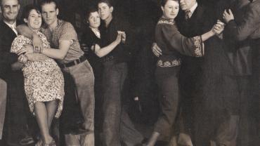 Taxi dancers, Fort Peck, 1936