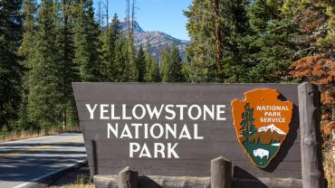 Yellowstone Entrance Sign