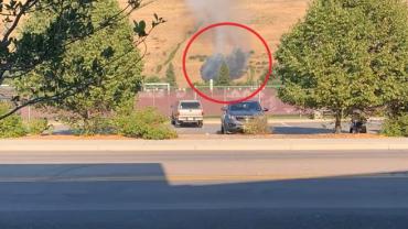 Fire breaks out on Mount Sentinel