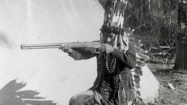Pend'Orielle man with rifle