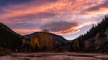 Sun River sunset