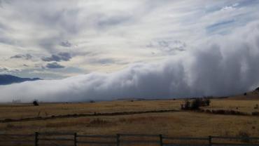 Wall of weather in Belgrade, MT