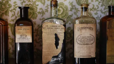 Snake oil bottles