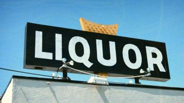 liquor store sign