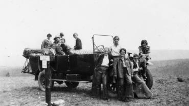 Busload of Glacier women