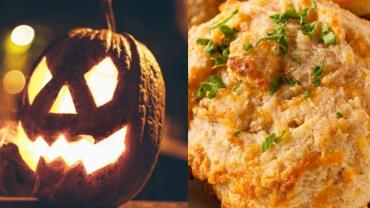 Cheddar bay biscuits at Halloween