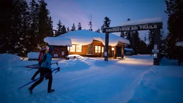 Moonlight Ski & Snowshoe Events on the Rendezvous Ski Trails, West Yellowstone