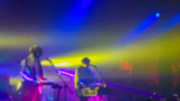 Abstract blurred .concert in small club