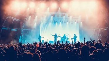 The crowd in a concert