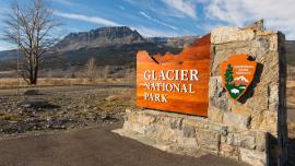 Glacier National Park Entrance Sign