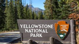 Yellowstone Entrance Sign