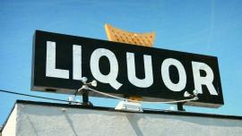 liquor store sign