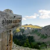 Storm Lake Pass Sign