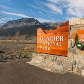 Glacier National Park Entrance Sign