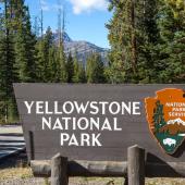 Yellowstone Entrance Sign