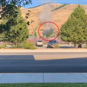 Fire breaks out on Mount Sentinel