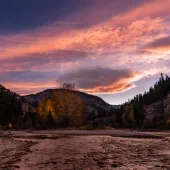 Sun River sunset