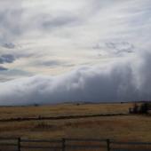 Wall of weather in Belgrade, MT