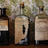 Snake oil bottles