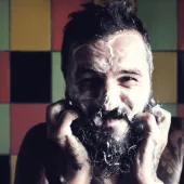 Man in shower