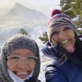 Carrie Lynn Bear Chief and Lailani Upham Out Looking in the winter