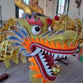 Chinese dragon on display at Mai Wah Society, Butte, MT