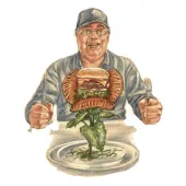 Old Broke Rancher eats Fake Meat