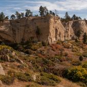 Tepee in front of Pictograph Caves