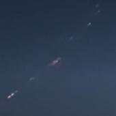 Space Junk Entering Atmosphere 