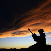 Cowboy playing Guitar