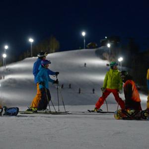 night skiing